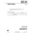 SONY XDC40 Service Manual