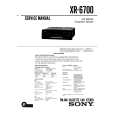 SONY XR6700 Service Manual