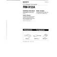 SONY RMX12A Owners Manual