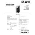SONY SA-W10 Service Manual