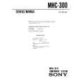 SONY MHC300 Service Manual