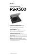 SONY PS-X500 Owners Manual
