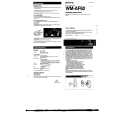 SONY WM-AF62 Owners Manual