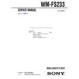 SONY WMFS233 Service Manual