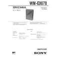 SONY WMEX678 Service Manual