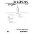 SONY ICFSC1 Service Manual