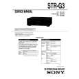 SONY STR-G3 Service Manual
