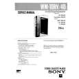 SONY WM40 Service Manual