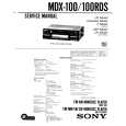 SONY MDX-100RDS Service Manual