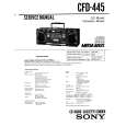 SONY CFD-445 Service Manual