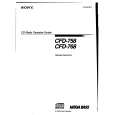 SONY CFD-758 Owners Manual