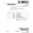 SONY TC-WR531 Service Manual