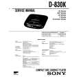 SONY D-830K Service Manual