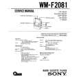 SONY WMF2081 Service Manual