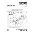 SONY XR-F21RDS Service Manual