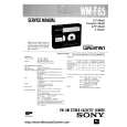 SONY WMF65 Service Manual