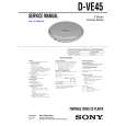 SONY DVE45 Service Manual