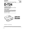 SONY D-T24 Owners Manual