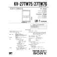 SONY KV-27TW76 Owners Manual