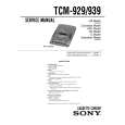 SONY TCM-939 Service Manual