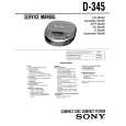 SONY D-345 Service Manual