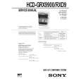 SONY HCDGRX9900 Service Manual
