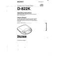 SONY D-822K Owners Manual