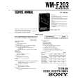 SONY WMF203 Service Manual