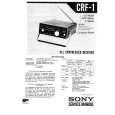 SONY CRF1 Service Manual