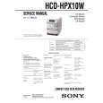 SONY HCD-HPX10W Service Manual