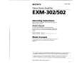 SONY EXM-302 Owners Manual