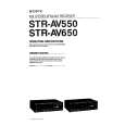 SONY STR-AV550 Owners Manual