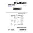 SONY XR-CA400 Owners Manual