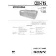 SONY CDX715 Service Manual