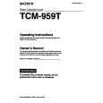 SONY TCM-959T Owners Manual