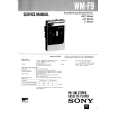 SONY WM-F9 Service Manual
