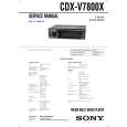 SONY CDXV7800X Service Manual