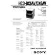 SONY HCDDX6AV Service Manual