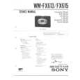 SONY WMFX613 Service Manual