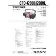 SONY CFDG500 Service Manual
