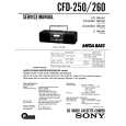 SONY CFD-260 Service Manual