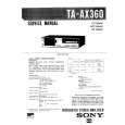 SONY TA-AX360 Service Manual