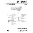 SONY TAFA777ES Service Manual