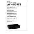 SONY AVH-555ES Owners Manual