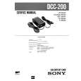 SONY DCC200 Service Manual