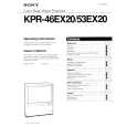 SONY KPR-53EX20 Owners Manual