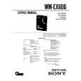 SONY WM-EX606 Service Manual