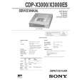 SONY CDP-X3000ES Service Manual