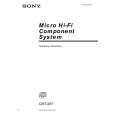 SONY CMT-SE1 Owners Manual