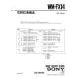 SONY WMFX14 Service Manual